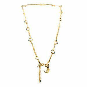 handmade gold plated heavy necklace