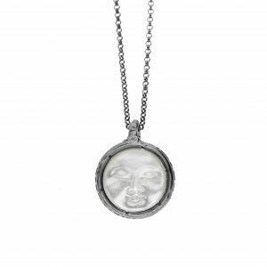 moon and pearl necklace