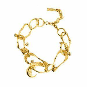gold plated chain bracelet