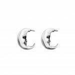 minimal silver earings