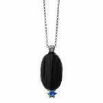 handmade necklace with natural stone