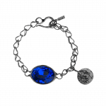 ancient Egypt bracelet with royal blue crystal