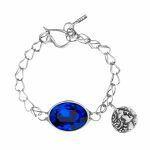 ancient Egypt bracelet with royal blue crystal