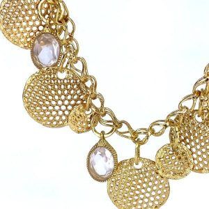 necklace with rose quartz