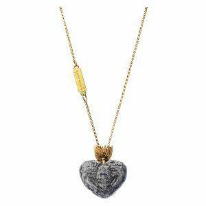Handmade necklace with marble stone
