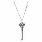 Artistic silver necklace