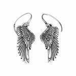 Artistic silver earrings