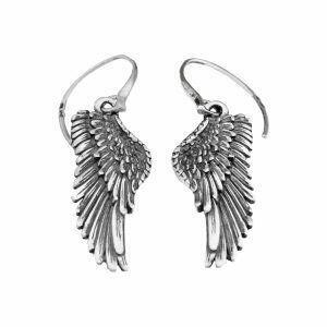 Artistic silver earrings