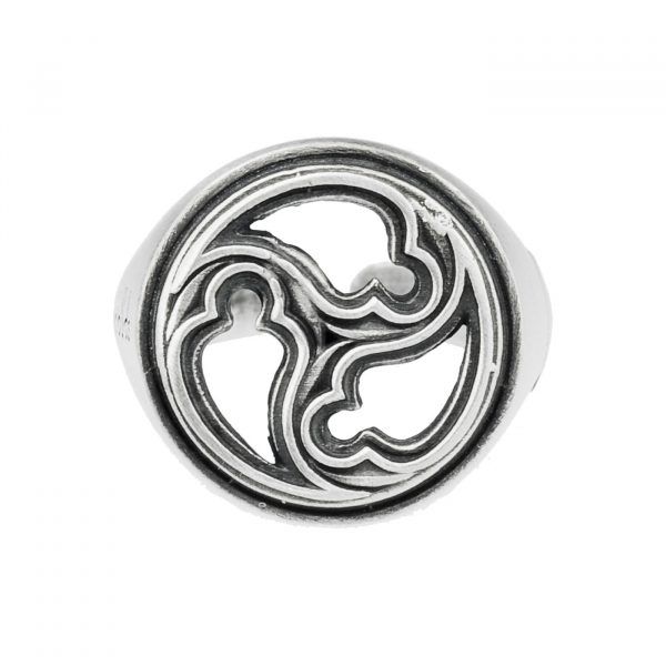 Handmade silver unisex signet ring