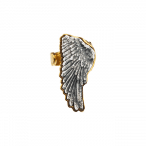 Artistic silver ring with marble stone