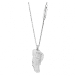 Artistic handmade silver necklace