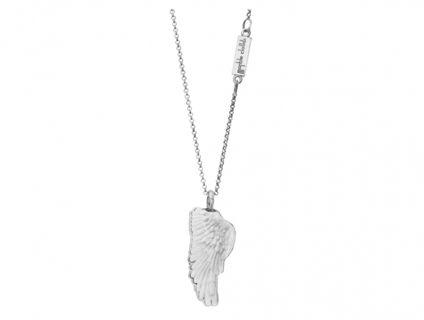 Artistic handmade silver necklace