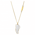 Artistic handmade silver necklace