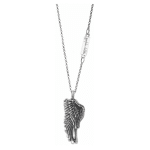 Artistic handmade silver necklace