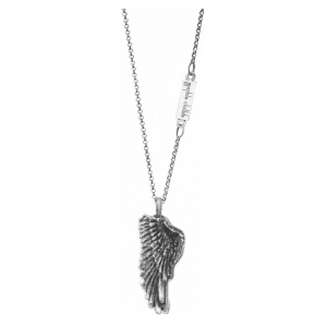 Artistic handmade silver necklace