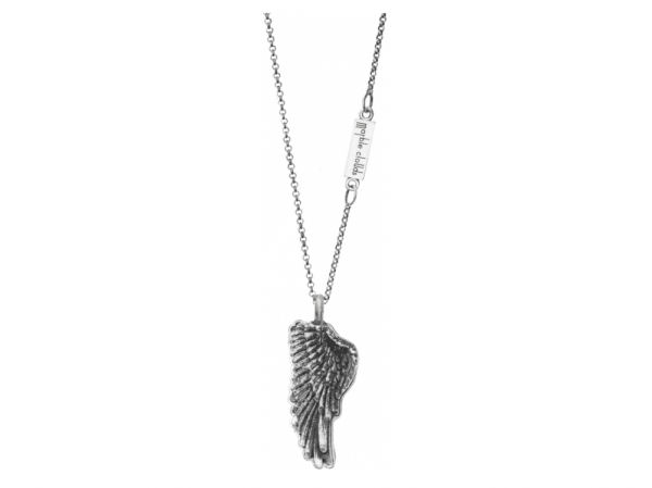 Artistic handmade silver necklace