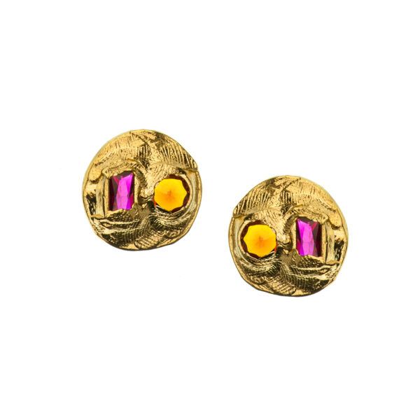gold plated earring from the magma collection