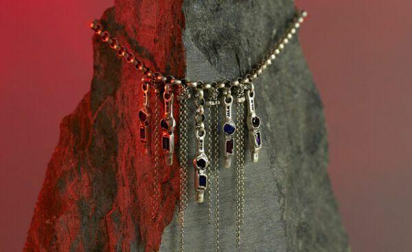 silver necklace magma collection