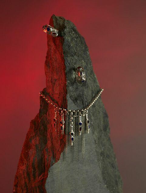 oksydowany pierscionek magma motyle