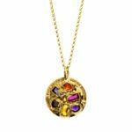gold plated silver necklace form the magma collection