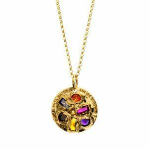 gold plated silver necklace form the magma collection