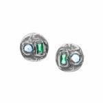 silver and crystal earrings