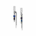 silver earrings from the Magma collection