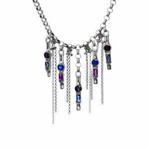 silver necklace from the magma collection