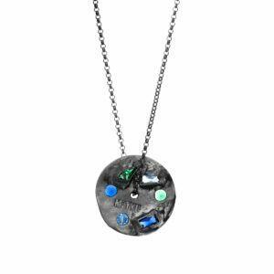 silver necklace magma collection