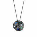 silver necklace from the magma collection