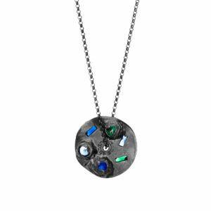 silver necklace from the magma collection