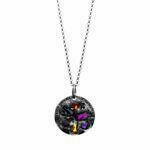 silver necklace form the magma collection