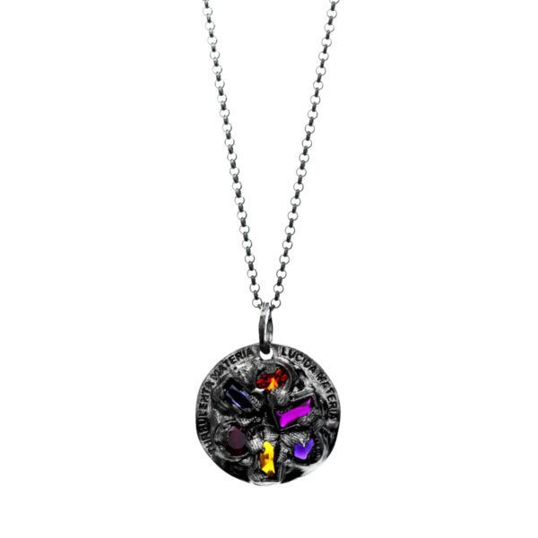 silver necklace form the magma collection