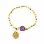 handmade classic bracelet with amethyst