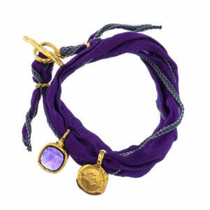 handmade bracelet with amethyst