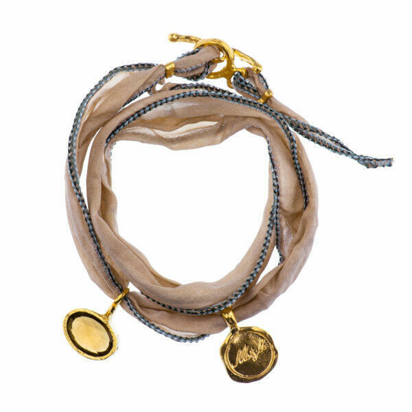 handmade bracelet with natural stone