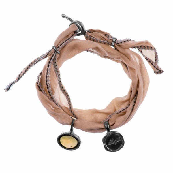 handmade bracelet with natural stone