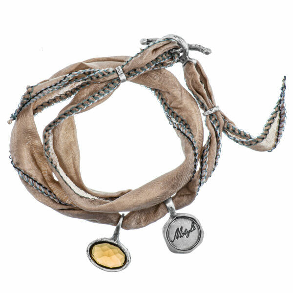 handmade bracelet with natural stone