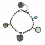 handmade silver bracelet with natural stone