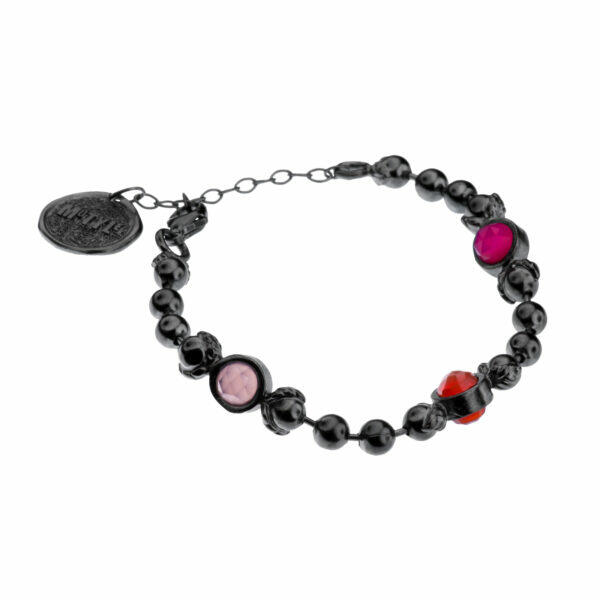 handmade silver bracelet with natural stones