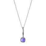 minimal handmade silver necklace inspired by nature