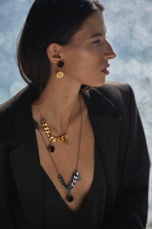 Kolczyki z kolekcji biżuterii Czarny Dąb-Duch Lasu