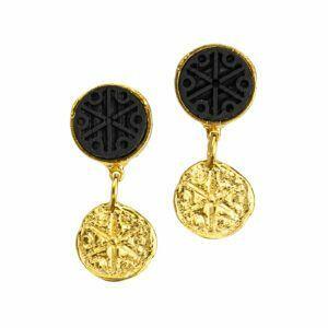gold plated silver earrings