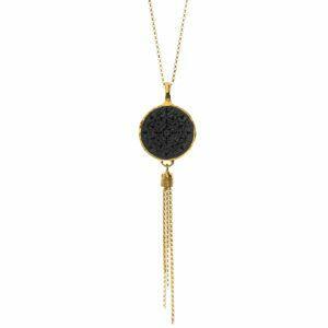 silver handmade artistic necklace with decorative element