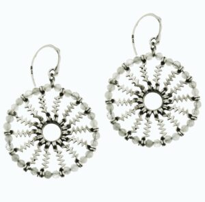 Kolczyki z kolekcji biżuterii Czarny Dąb-Duch Lasu