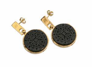 Kolczyki z kolekcji biżuterii Czarny Dąb-Duch Lasu