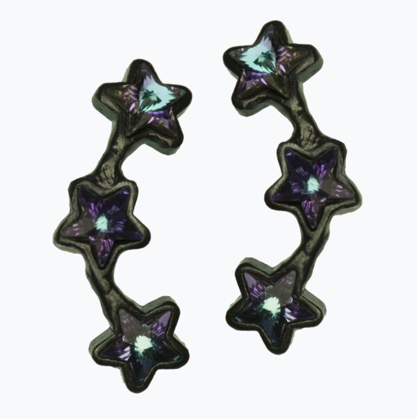 ręcznie robione kolczyki z gwiazdkami - Motyle