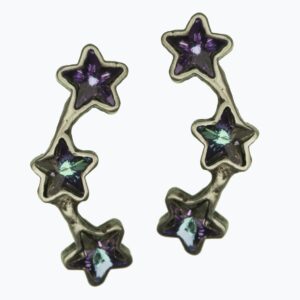 kolczyki srebrne z gwiazdkami - Motyle