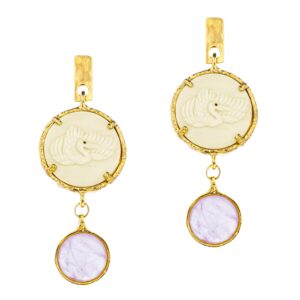 Kolczyki z kolekcji biżuterii Biały Łabędź