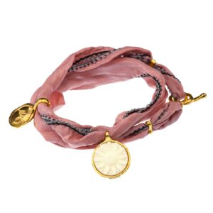 zawieszka z białym kamieniem - Motyle